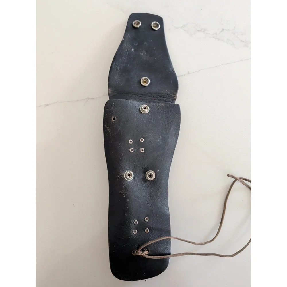 Vintage Black Leather Pistol Holster